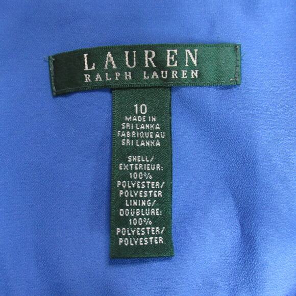 Lauren Ralph Lauren Skirt Women Size 10 Blue Paisley Boho Hipster Midi Rich Girl - Picture 2 of 9